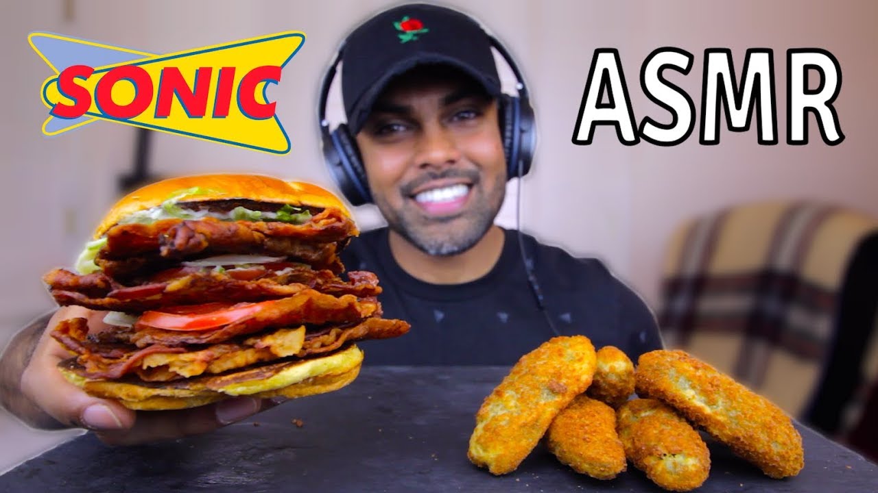 ASMR | *BIG BITES* EXTRA CRISPY BLT + JALAPEÑO CHEDDAR POPPERS