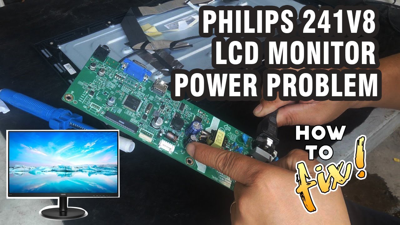 PHILIPS Monitor walang power at power indicator