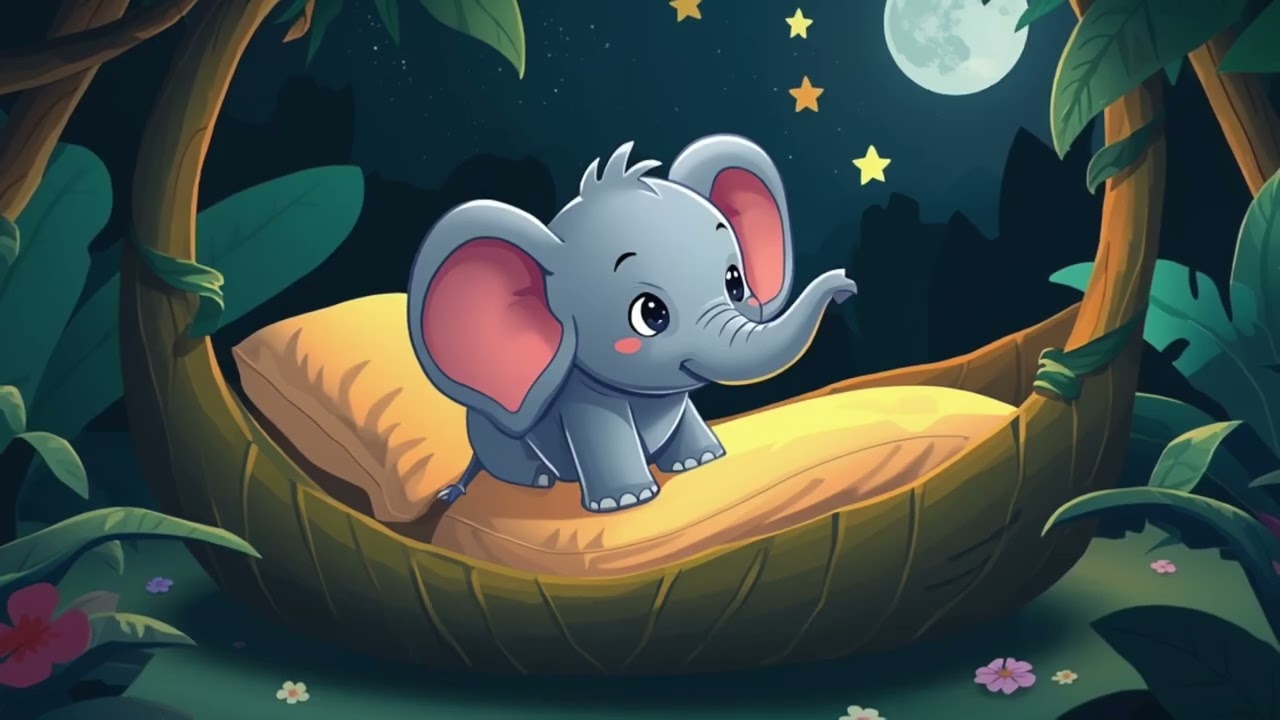 🌙 The Little Elephant Who Learned to Sleep Alone 🐘 | Calm Bedtime Story for Kids Ages 3–7