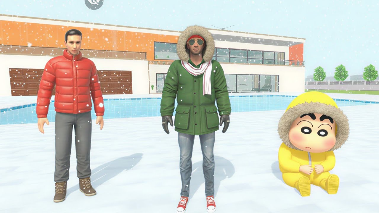 Franklin Ki City Mein Snowfall ❄️ | Shinchan Ne Liye Full Maze 😍 | Indian Theft Auto Simulator