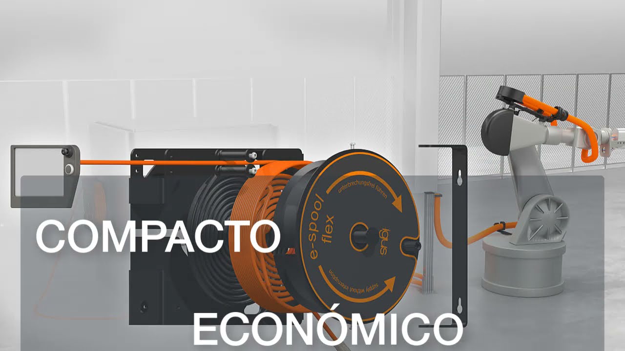 Enrollador de cable sin anillo colector