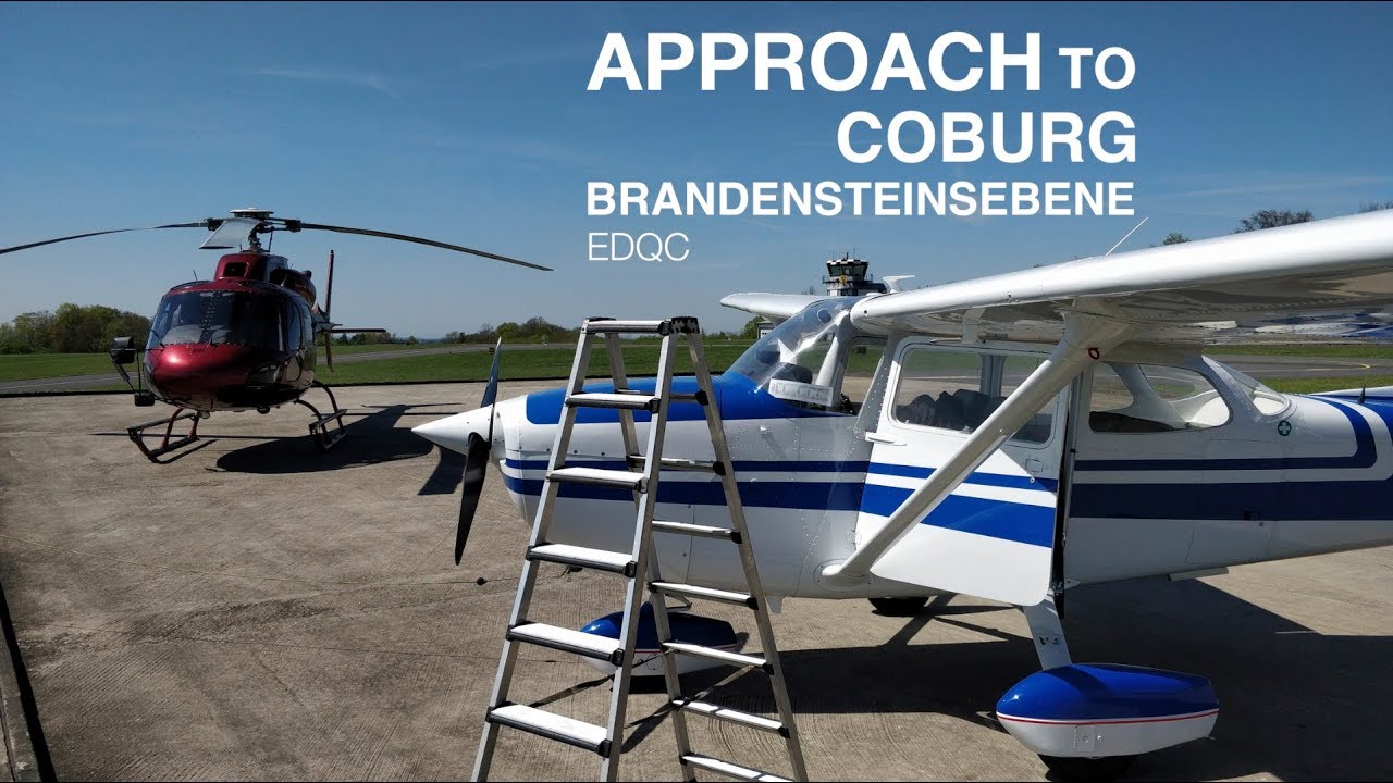 Approach to Coburg-Brandensteinsebene (EDQC) airport | Cessna 172