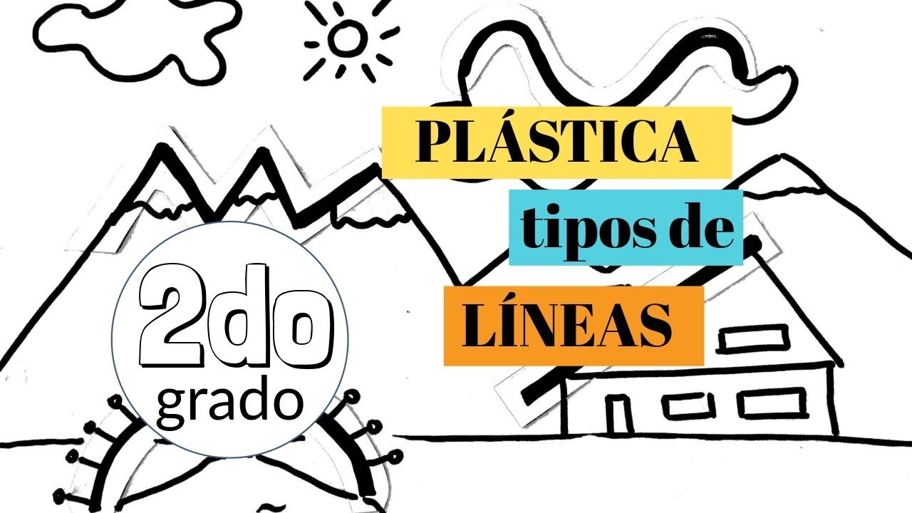 Pl&aacute;stica #1 - TIPOS DE L&Iacute;NEAS | Arte En Cuarentena [2do Grado]