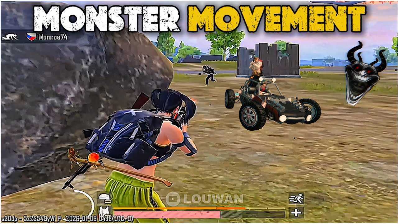 ДВИЖЕНИЕ МОНСТРОВ🔥 | ИГРОК BGMILITE ИГРАЕТ В PUBGM