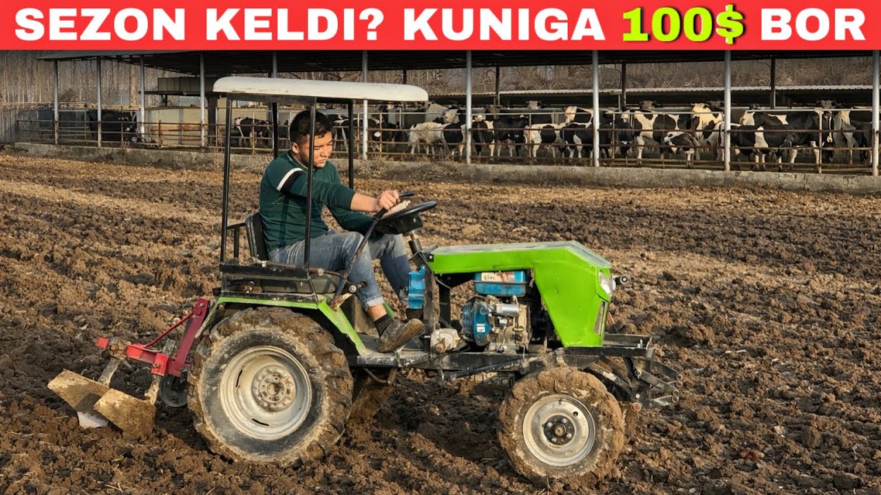 КУНИГА 100$ ТОПАДИГАН МИННИ ТРАКТОР 😱 ИШГА ТАЙЁР ТЕЗ КУРИНГ!