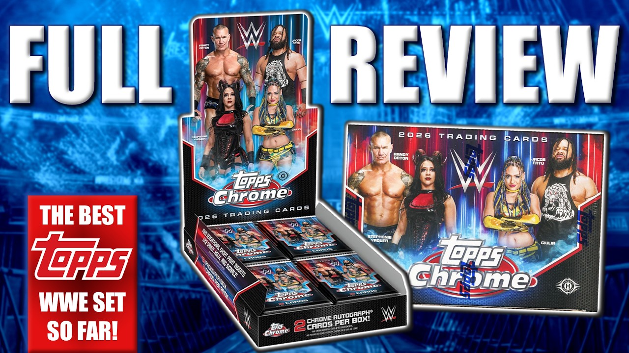 Лучший набор карточек WWE от Topps на данный момент?! | Полный обзор набора Topps Chrome WWE 2026...