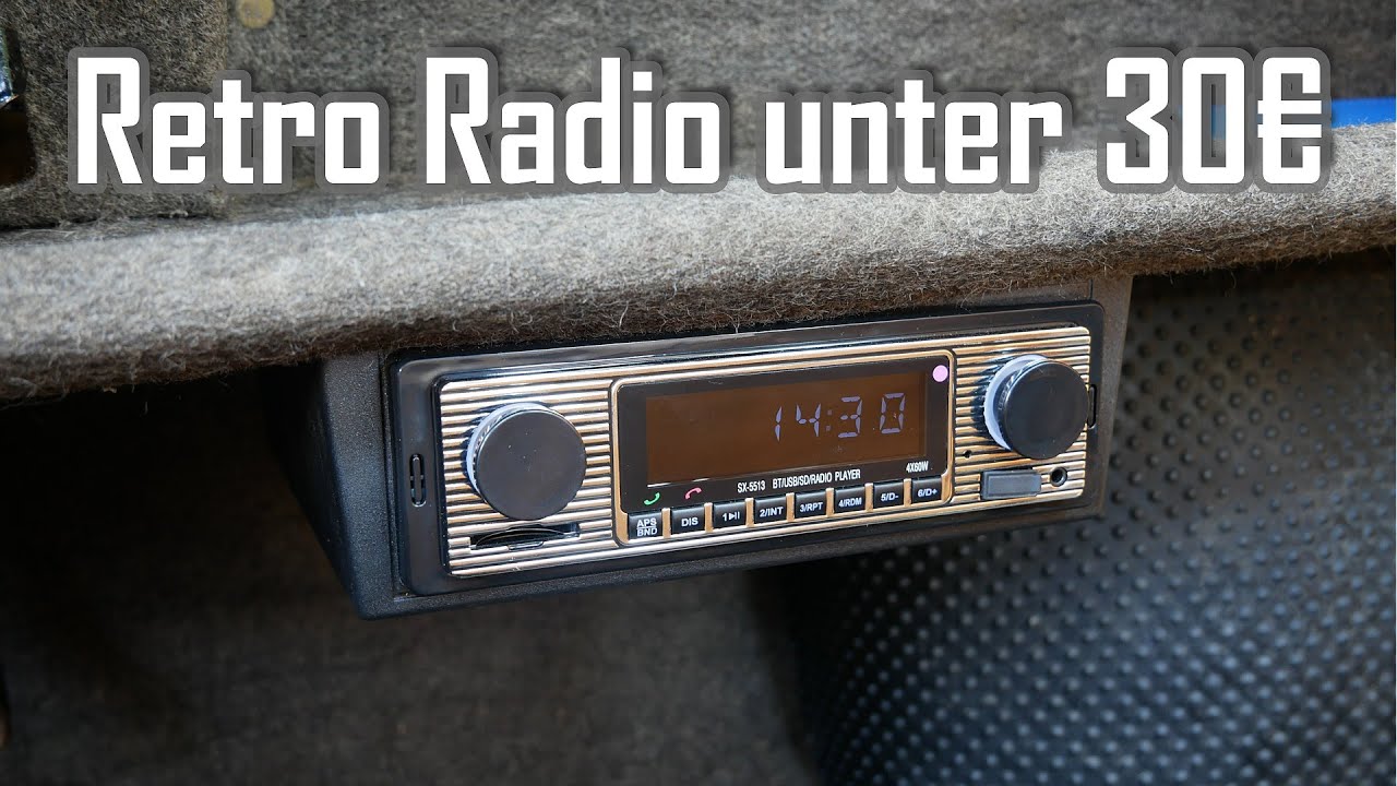 Oldtimer / Retro Radio f&uuml;r unter 30&euro; im Test || Neues Radio f&uuml;r den Trabant