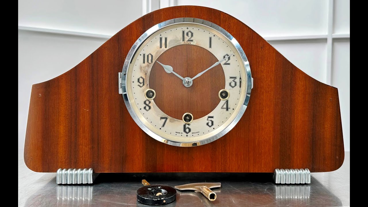 Vintage Art Deco Enfield Hammer Strike Pendulum Mantel Clock | Item# 2853 - Adelaide Clocks