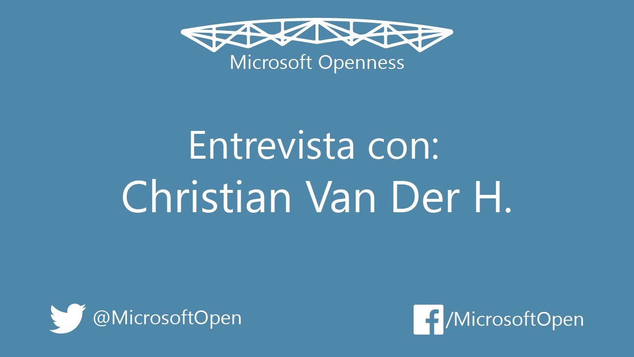 Entrevista con Christian Van Der H. @cvander