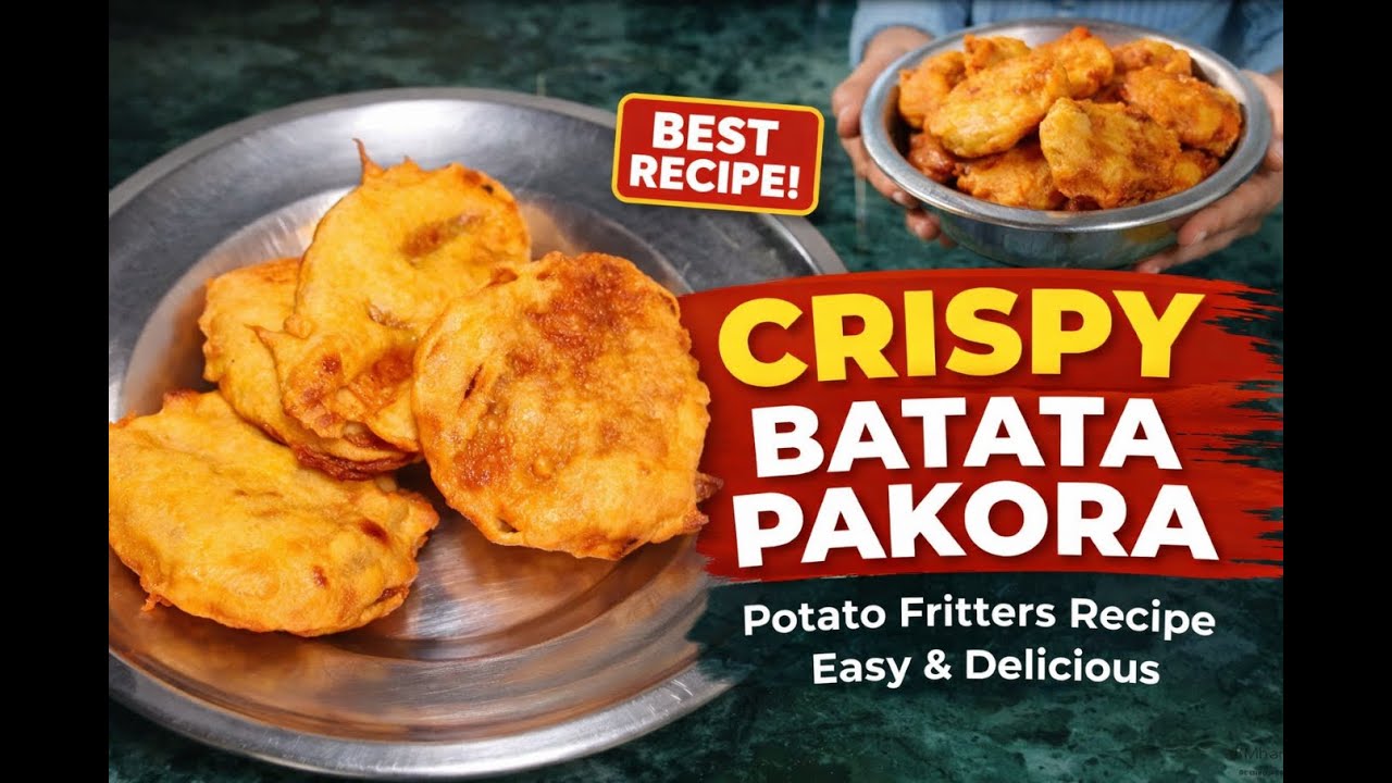 Crispy Batata Pakoda Recipe | Aloo Pakora | Easy Evening Snack