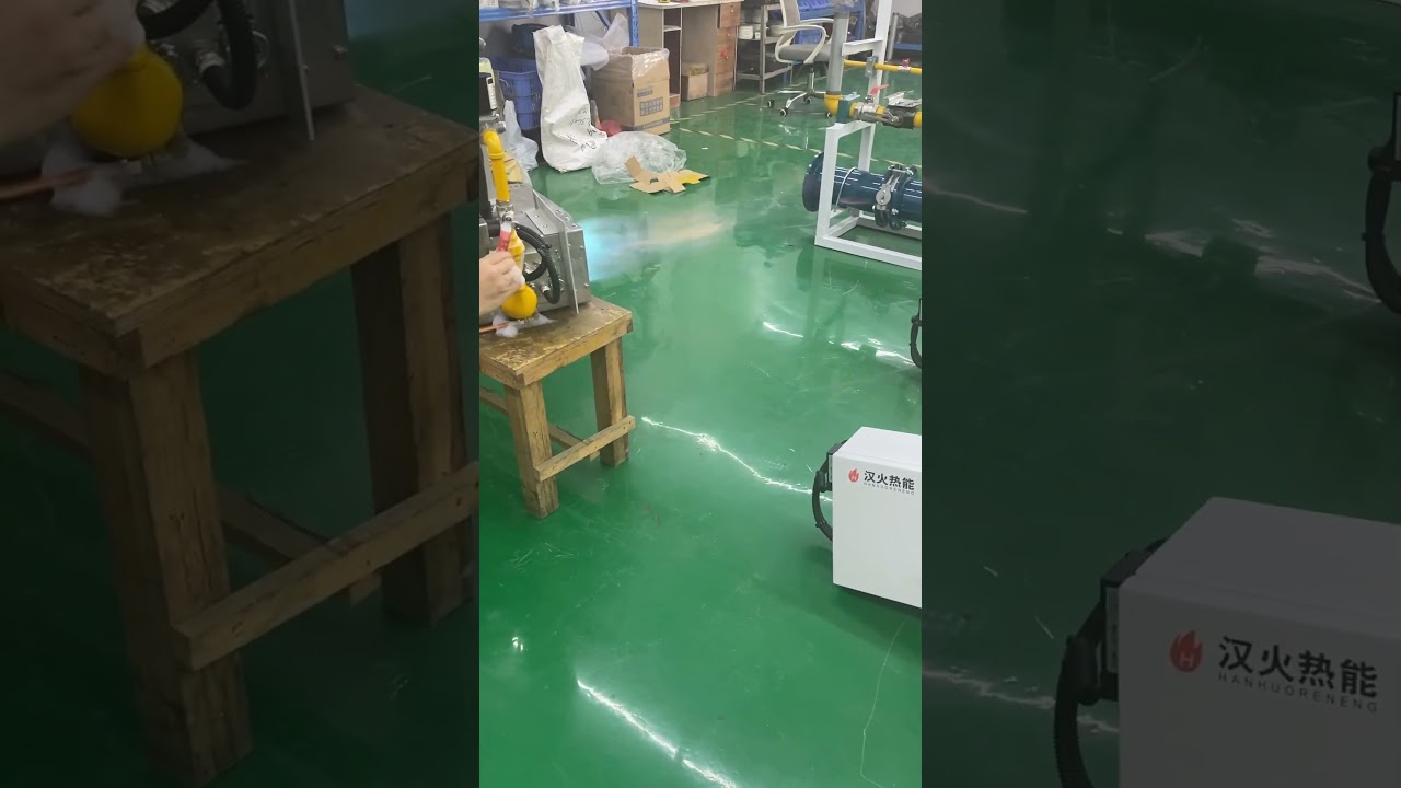 Natural gas industrial burner drying and heating