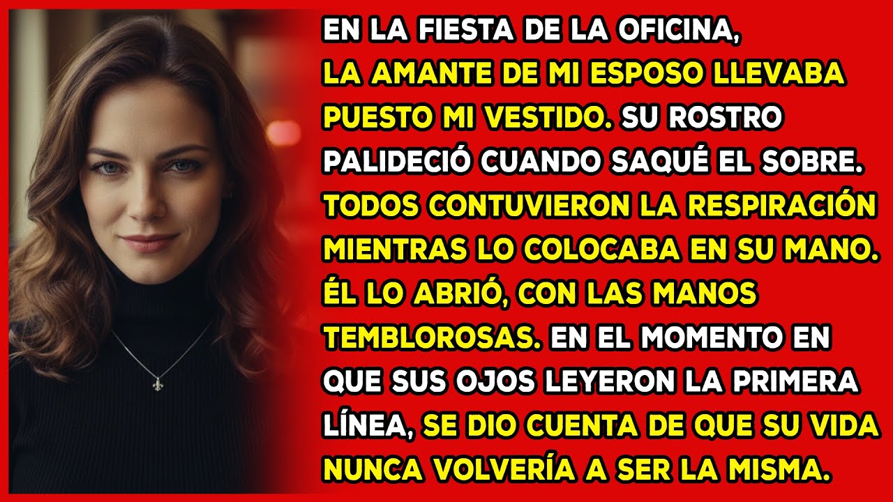 En la fiesta de la oficina, la amante de mi esposo llevaba puesto mi vestido. Su rostro se congeló…