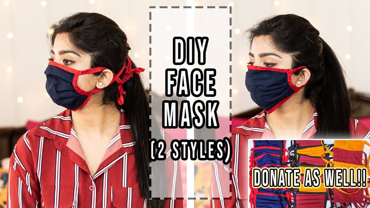 Make Your Own Reusable Face Masks At Home| 2 Types Of Face Masks| TheDIYGirl