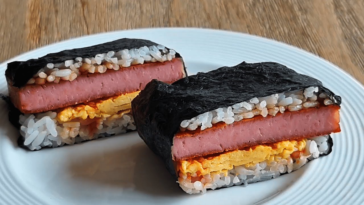 Easy Spam Rice Sandwich | Japanese Nori Rice Sandwich (No talking)