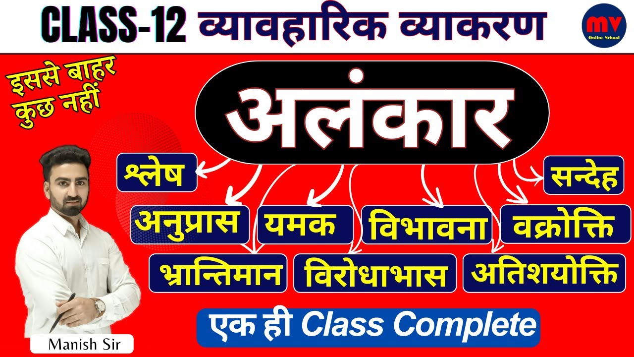 अलंकार || शानदार TRICK के साथ || 2024 Board Exam Special || 9 अलंकार एक ही Class में Complete