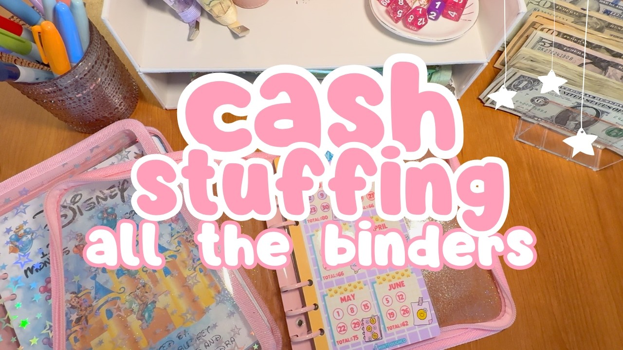 Cash Envelope Stuffing || Payday cash stuffing || All of the binders