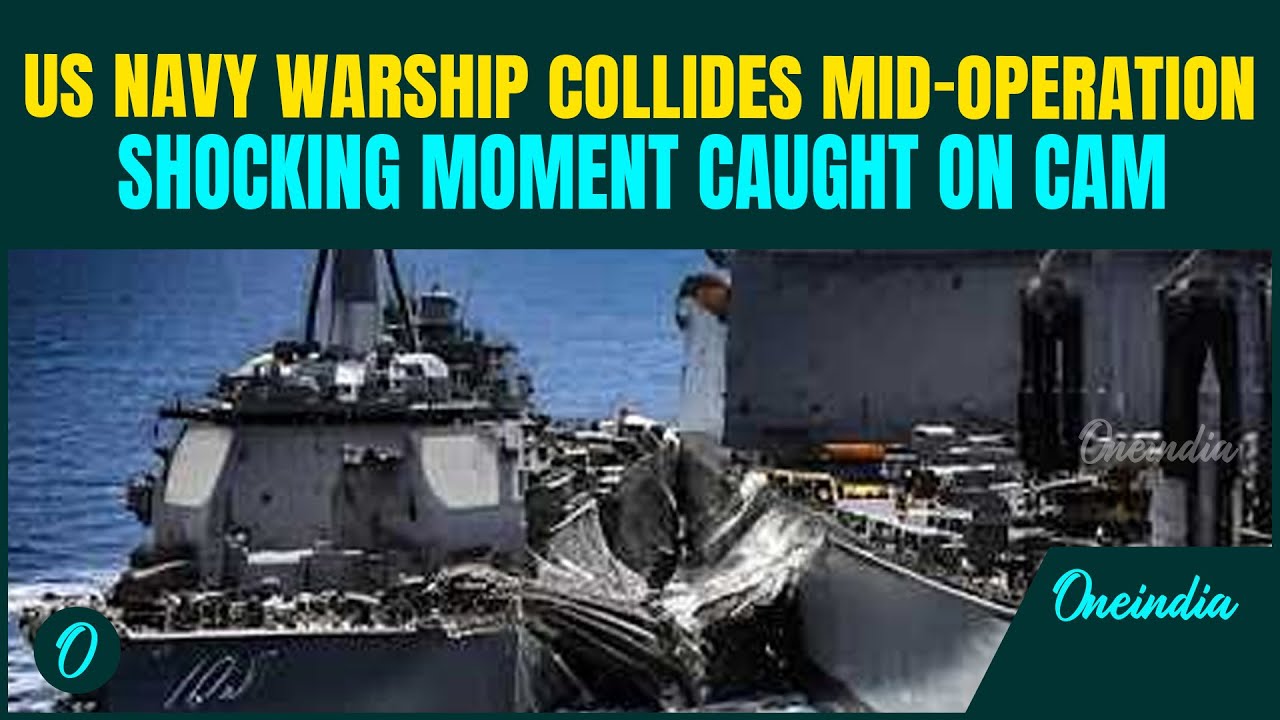 US Breaking: US Naval Warship, USS Truxtun SLAMS INTO USNS Supply During Refueling; Sailors Injured