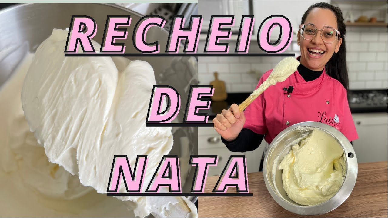 RECHEIO DE NATA! COM APENAS 2 INGREDIENTES - PARA BOLOS E SOBREMESAS- SIMPLES E GOSTOSO
