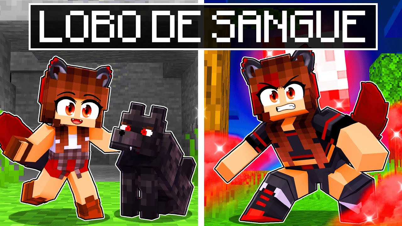 CRESCENDO como um LOBO DE SANGUE no Minecraft ◂Miika▸