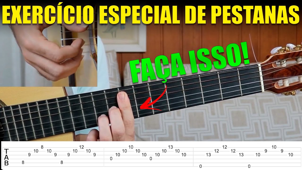 Super Exercício de PESTANAS | Aula de Violão