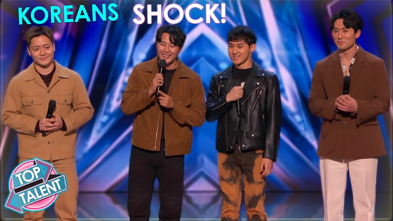 Корейская группа 🇰🇷 исполнила один из лучших каверов на AGT! Безумные гармонии!