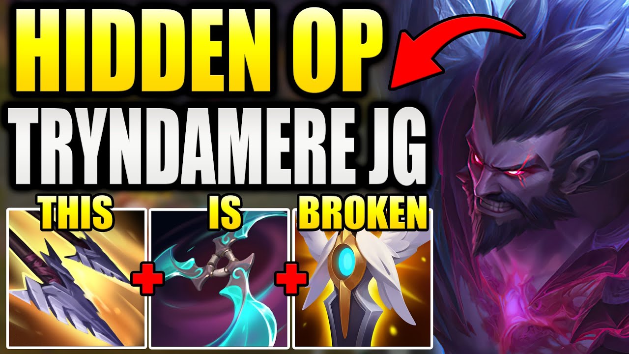HOW TO ABUSE THE POWER OF TRYNDAMERE JUNGLE TO CLIMB SUPER EASILY. (HIDDEN OP FOR SURE)