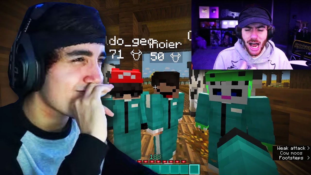 ROIER REACCIONA A CLIPS CHISTOSOS DE SQUID CRAFT GAMES 2