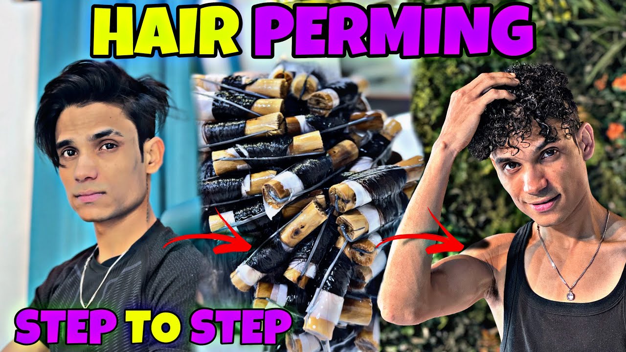 HAIR PERMING || CURLY HAIR IN P SQUARE SALON || BY GAURAV SIR