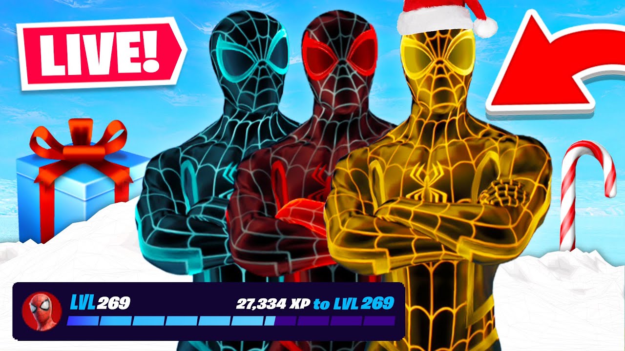 New SPIDER-MAN SUPER STYLES Update! Going for the WIN WORLD RECORD! (Fortnite Chapter 3)