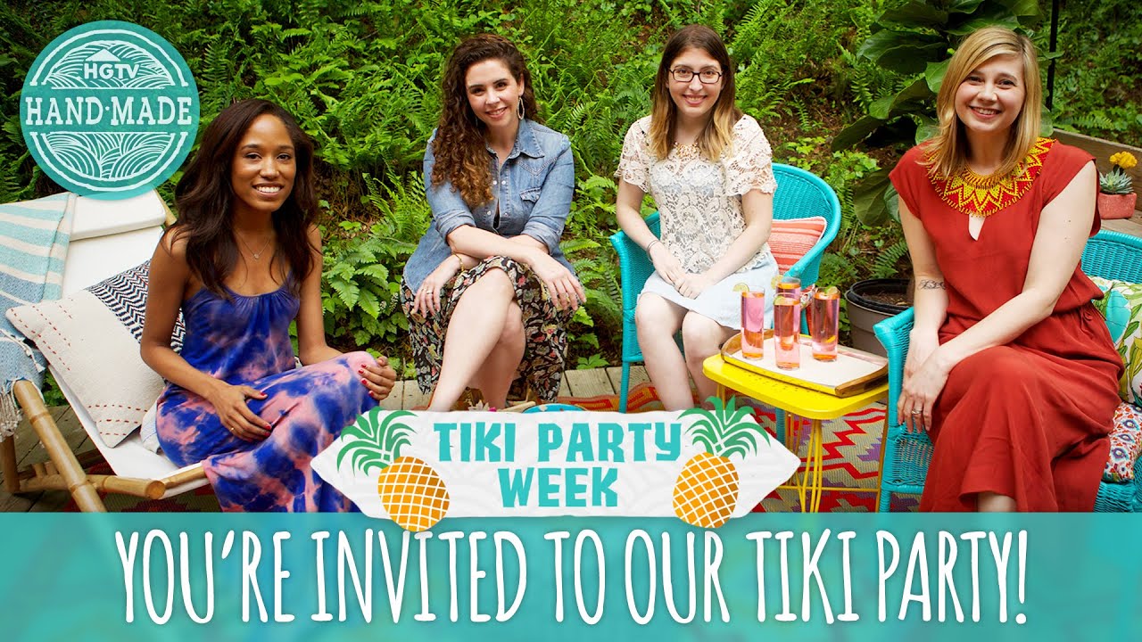 You're Invited to the HGTV Handmade Tiki Party! | Luau Party Ideas