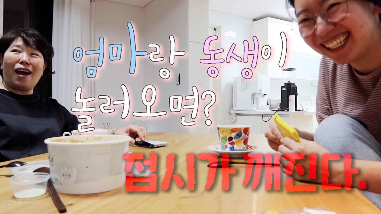 엄마랑 동생이 놀러오면?ㅣ접시가 깨진다 feat. 엄마의 셋째 계획