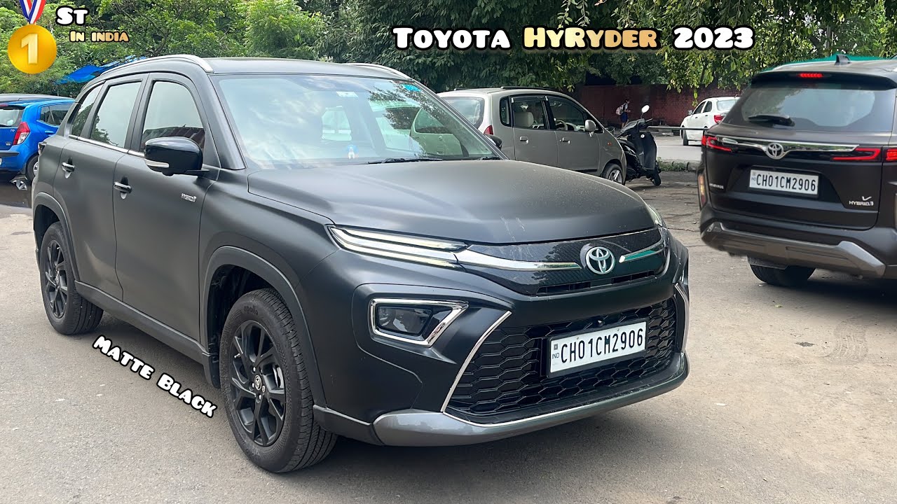 India’s 1st Matte Black - Toyota Hyryder 2023 🖤 Ownership Review! 👌 | Tastefully Modified HyRyder!