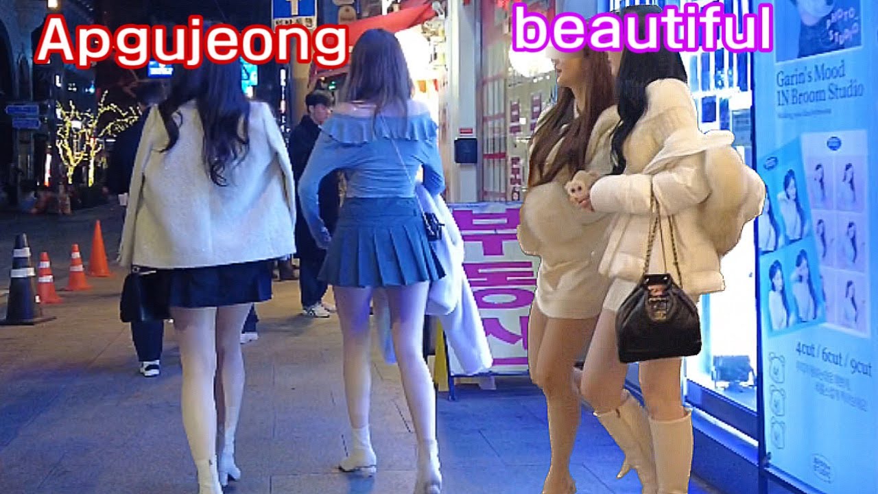 [4K] 압구정로데오 거리는 멋지네요🔥🔥 beautiful girls of apgujeong rodeo street in seoul