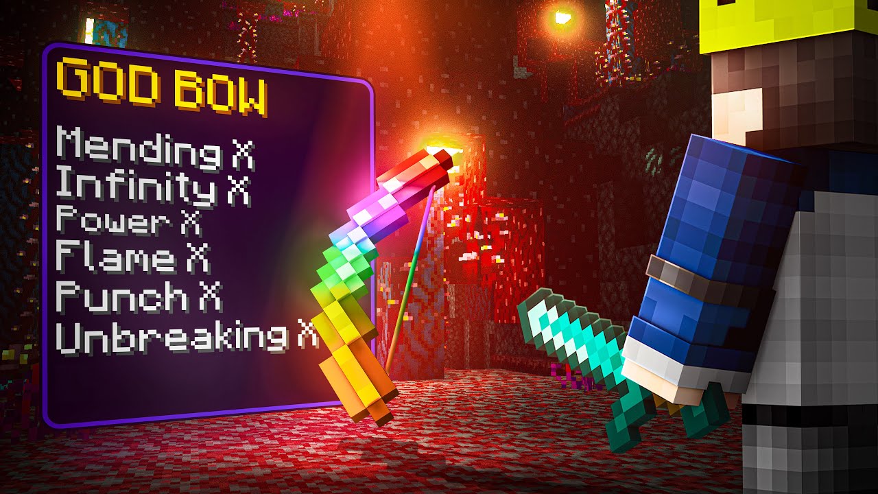HOW I OBTAINED THE GOD BOW in Minecraft Hardcore...