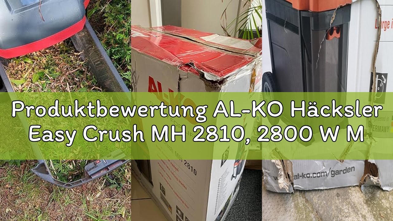 Produktbewertung AL-KO Häcksler Easy Crush MH 2810, 2800 W Motorleistung, max. 40 mm Aststärke, 48 L