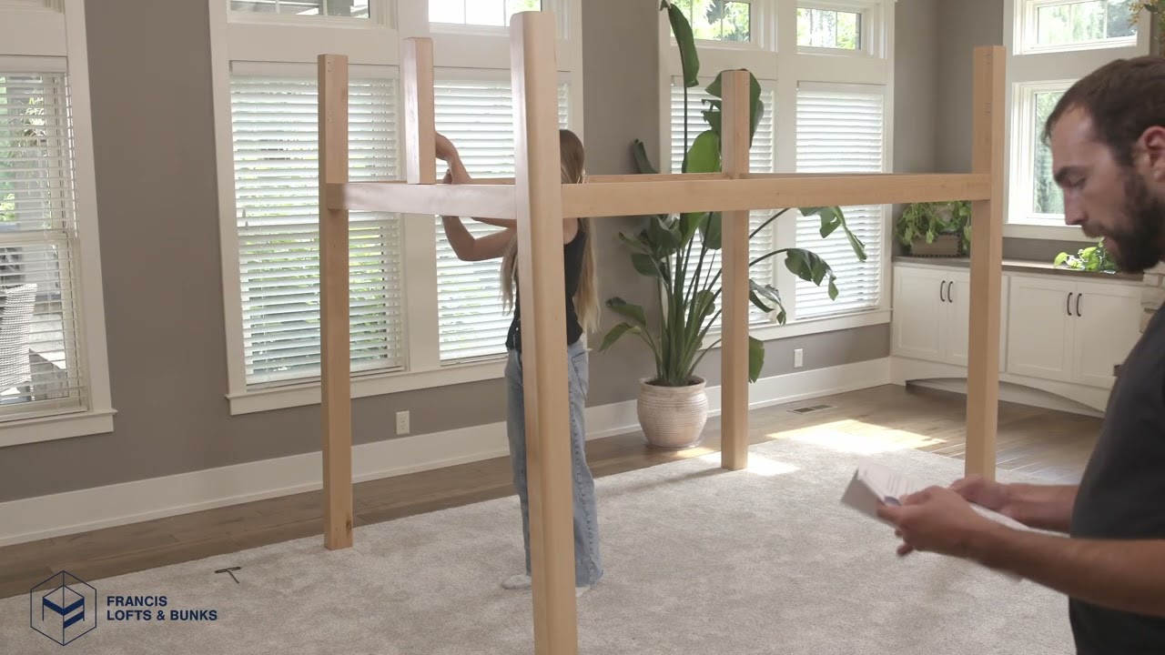 Wood Loft Bed for Adults Assembly | Francis Lofts & Bunks