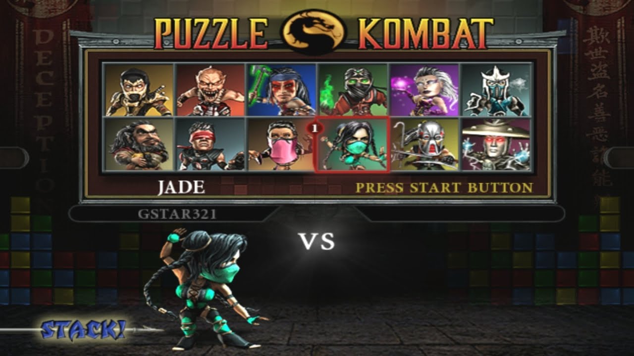 Mortal Kombat : Deception - Puzzle Kombat Playthrough (PS2)