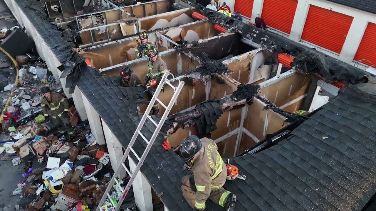 Charlotte Fire Responds to Multi-Alarm Fire at South Tryon Street Storage Facility