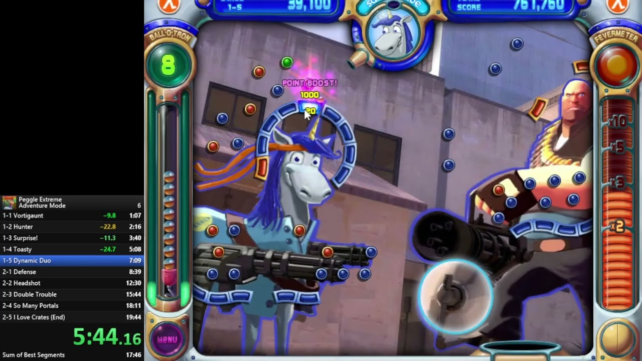 Peggle Extreme - Any% - 14:16