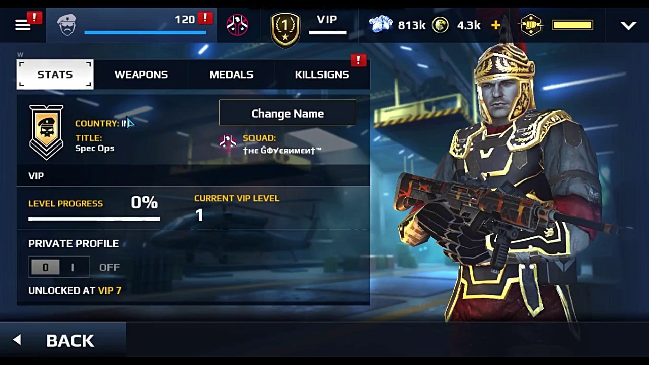 HOW TO MAKE YOUR NAME BLANK IN MODERN COMBAT 5