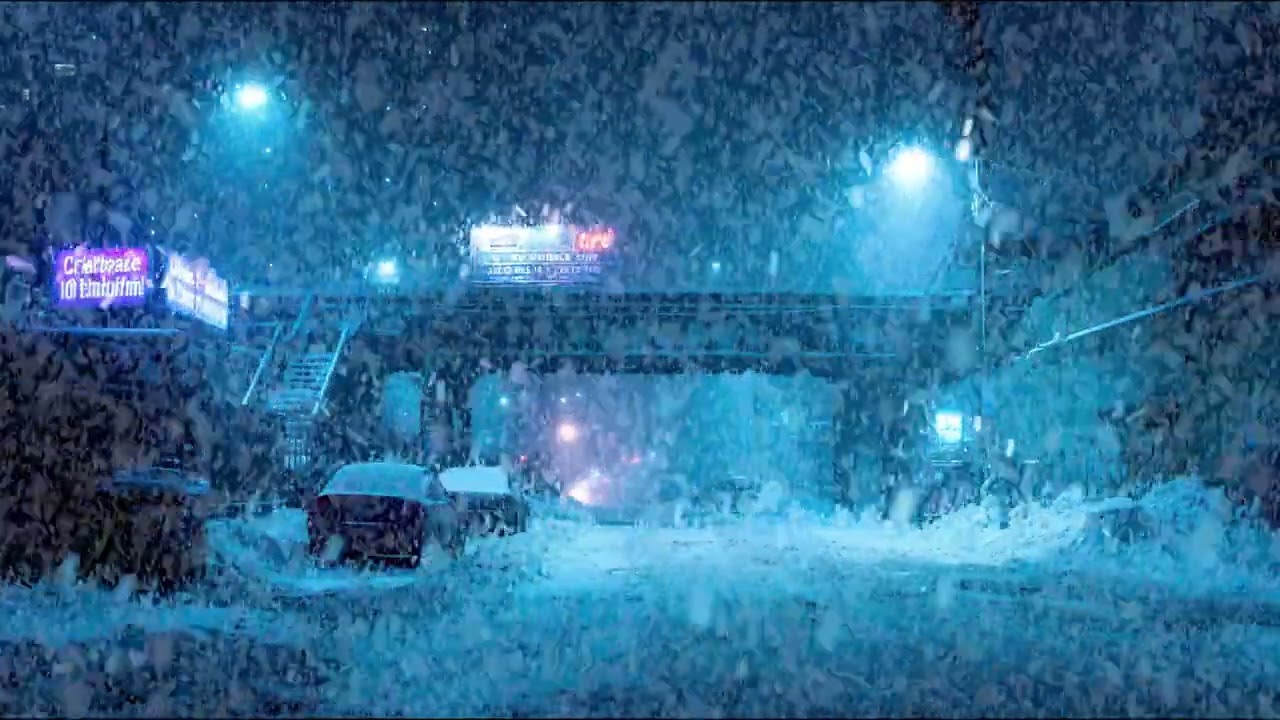 Chicago in the Snowfall ❄️🏙️ | Quiet Streets & Winter Ambience for Calm