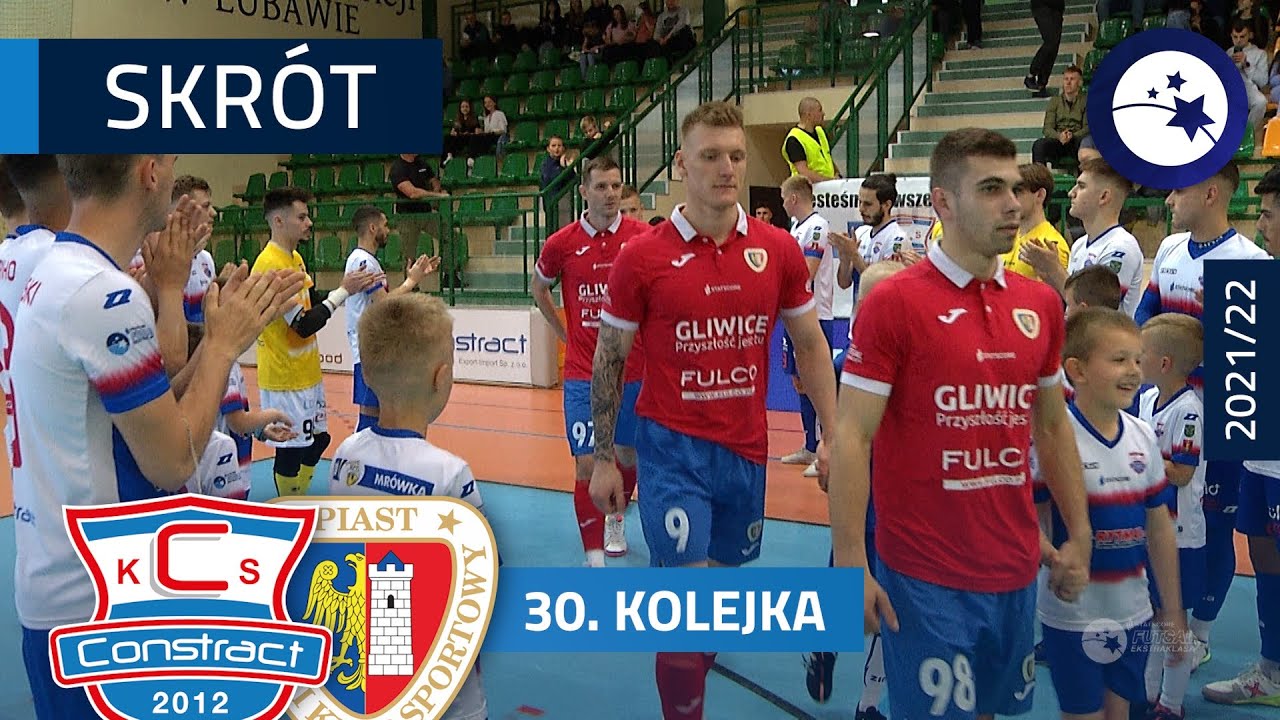 Constract Lubawa - Piast Gliwice 9:5 | SKRÓT | 30. kolejka (2021/22)