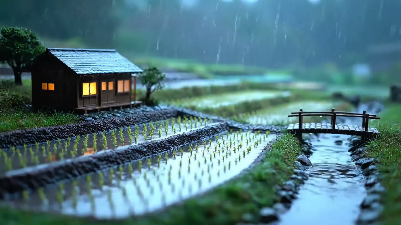 Gentle Rain in a Peaceful Countryside Cottage  | Relaxing Rain Sounds for Sleep & Deep Relaxation