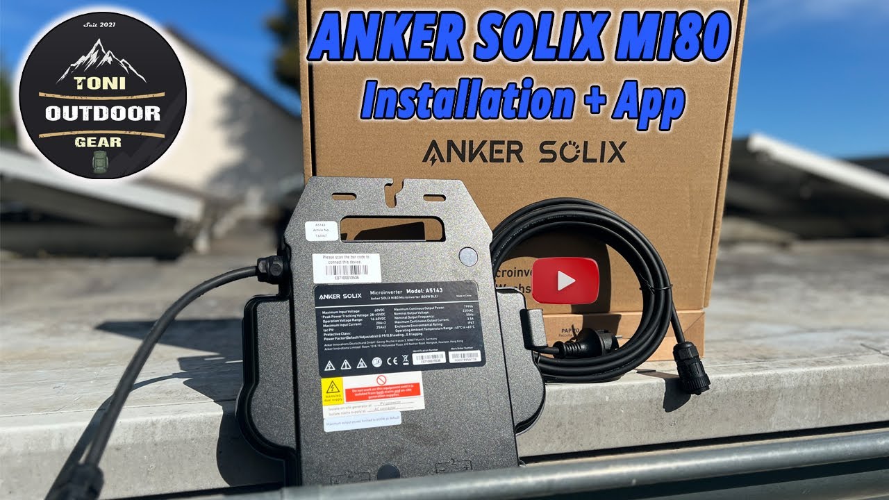Anker SOLIX MI80 (BLE) Microwechselrichter 600W/800W Balkonkraftwerk 
