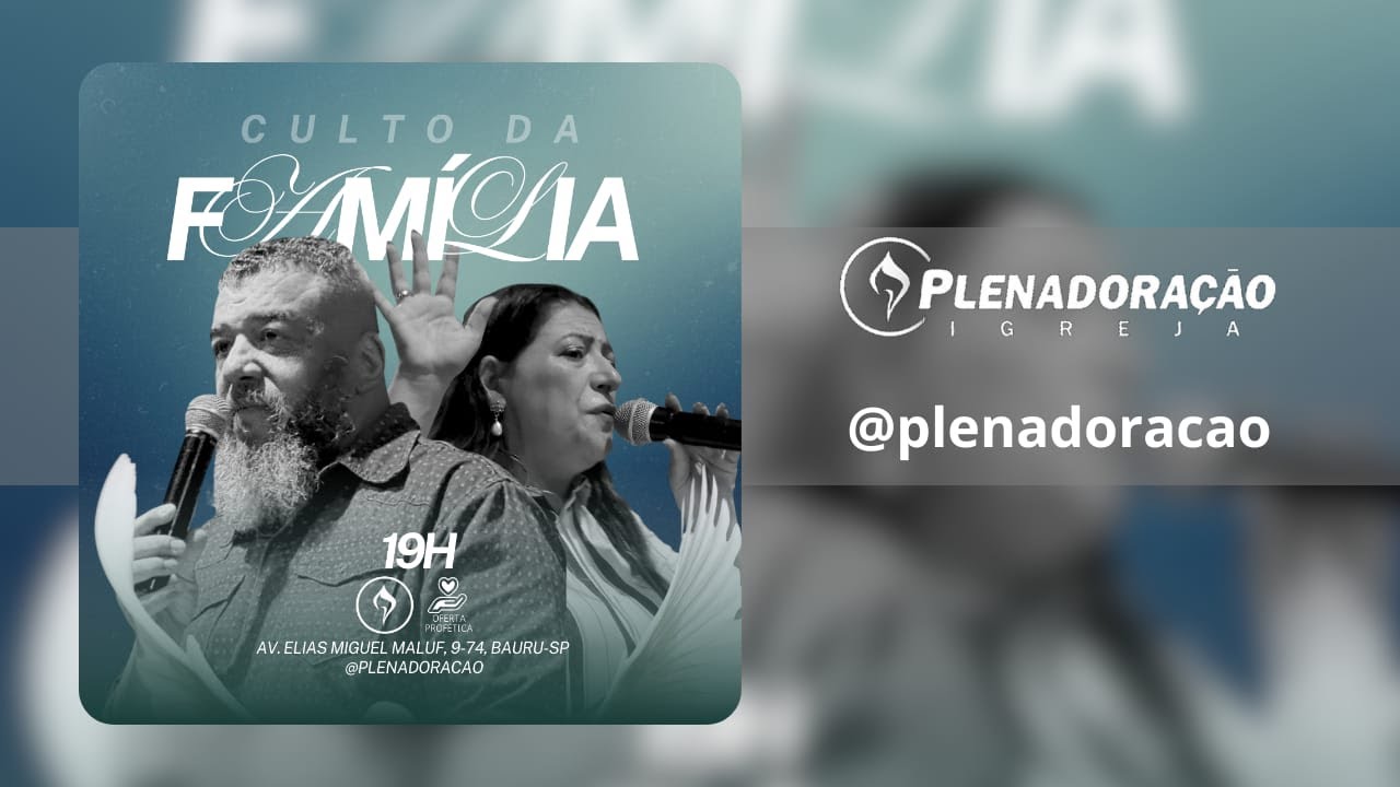 CULTO DA FAMÍLIA  | TEMA: A OBEDIÊNCIA QUE ATIVA OS MELHORES FRUTOS | 11/01/2026
