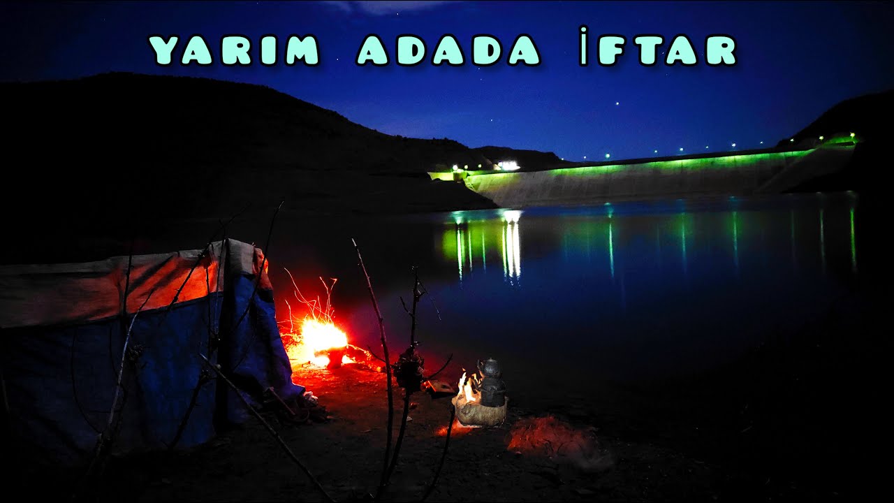 SU KENARINDA GECE KAMPI. (NİGHT CAMP BY THE WATER, BUSHCRAFT)