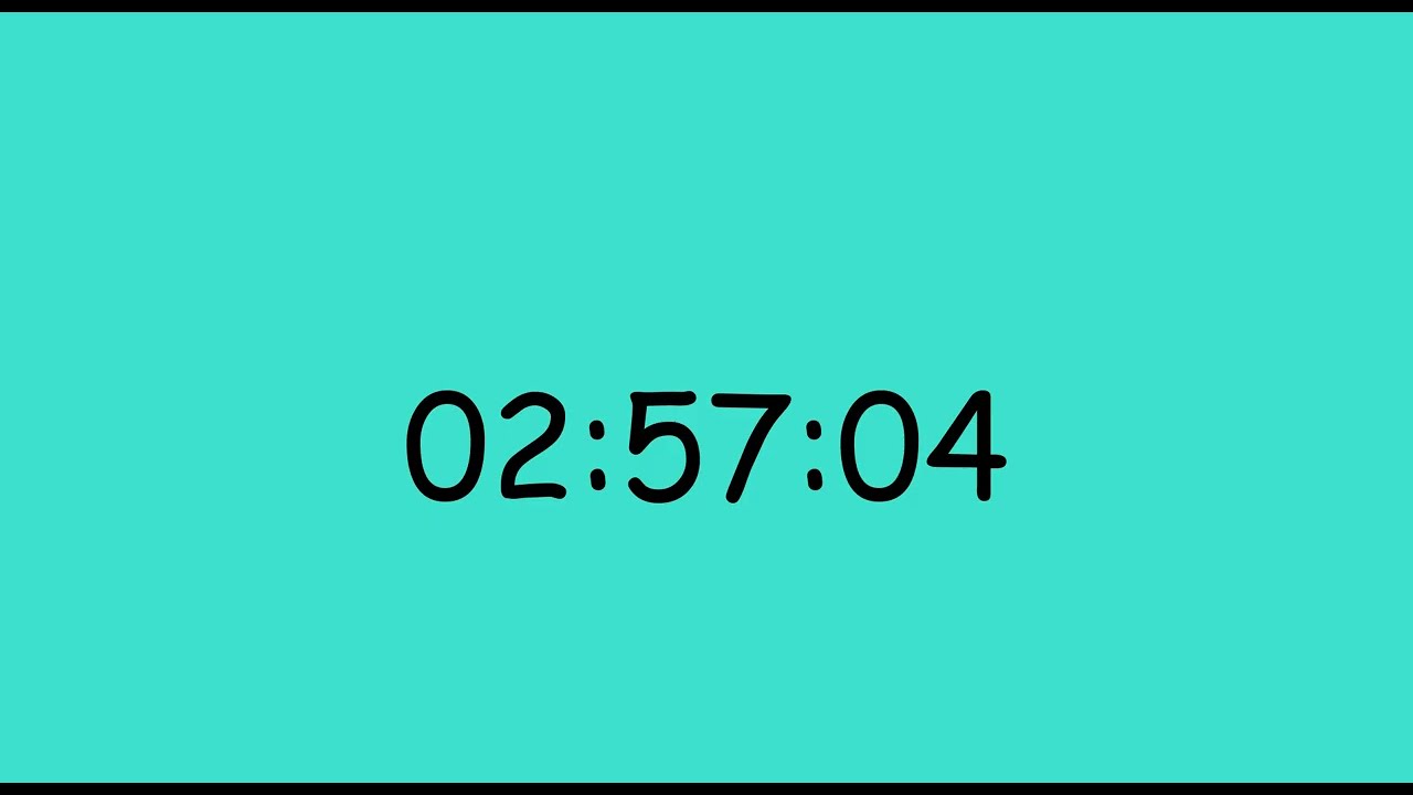 Timer 3 Hours - 180 Minutes (Silent / Quiet)