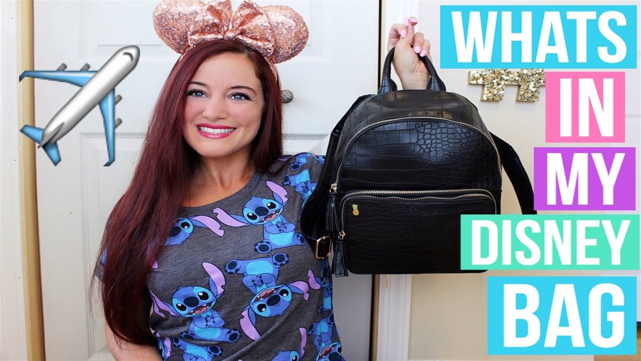 PACKING FOR WALT DISNEY WORLD. WHAT'S IN MY DISNEY BAG 2016 | LUGGAGE. CARRY ON. PARK BAG.