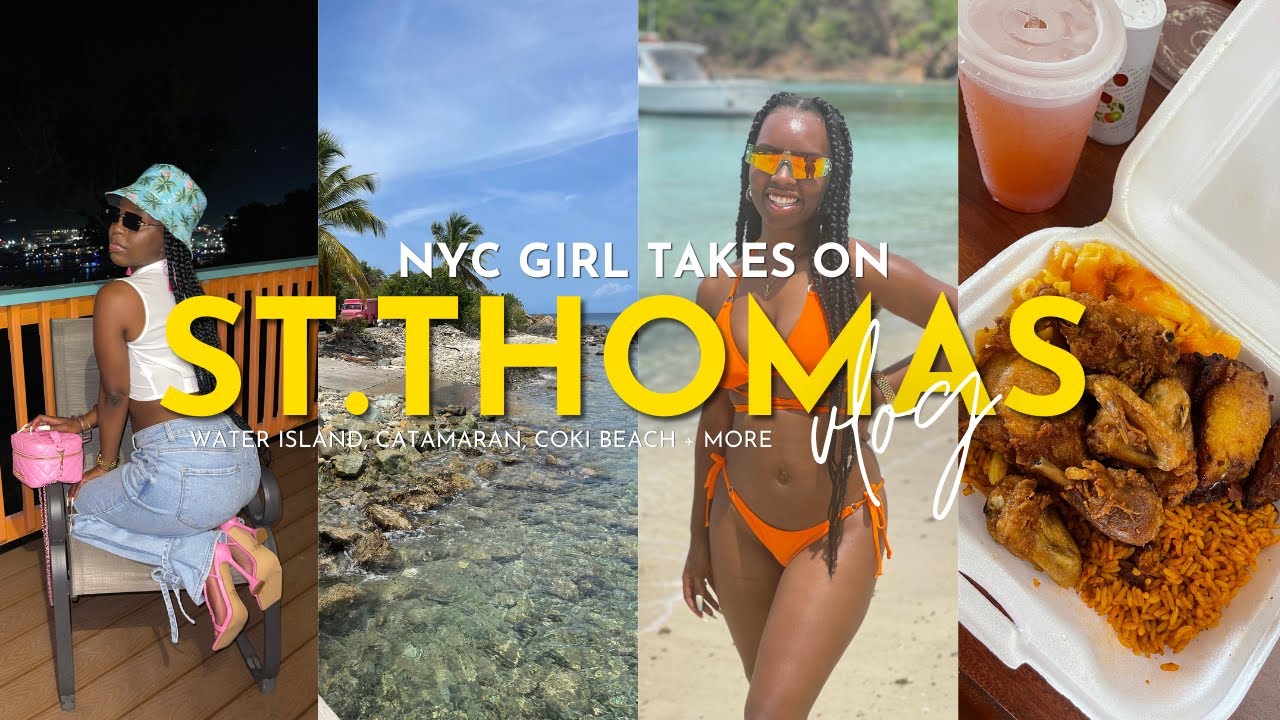 Lit Travel Vlog | Labor Day Weekend in ST. THOMAS 🌴 (Coki Beach, Water Island, Catamaran + more)