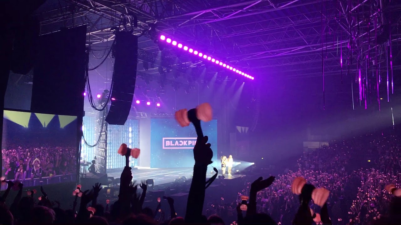 BLACKPINK 블랙핑크 talking to the audience (trying in french !) - 2nd part - Concert Paris 26 05 2019